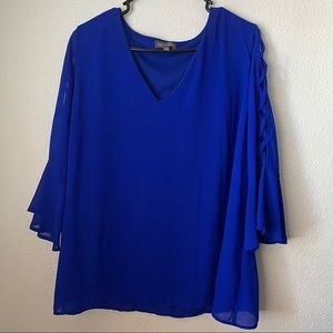 RAGS TO WISHES - BLUE BLOUSE